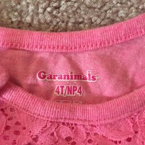 Pink tank top with ruffles